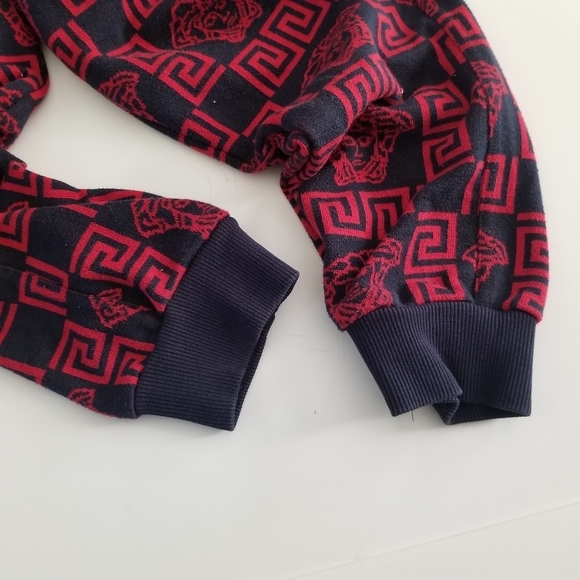 Boys Red Gold Greek Medusa Jogger Sweatpants - Picture 8 of 10